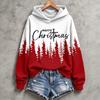 Women's Christmas Print Hoodie Casual Long Sleeve Pullover Sweatshirt for Holiday Winter
