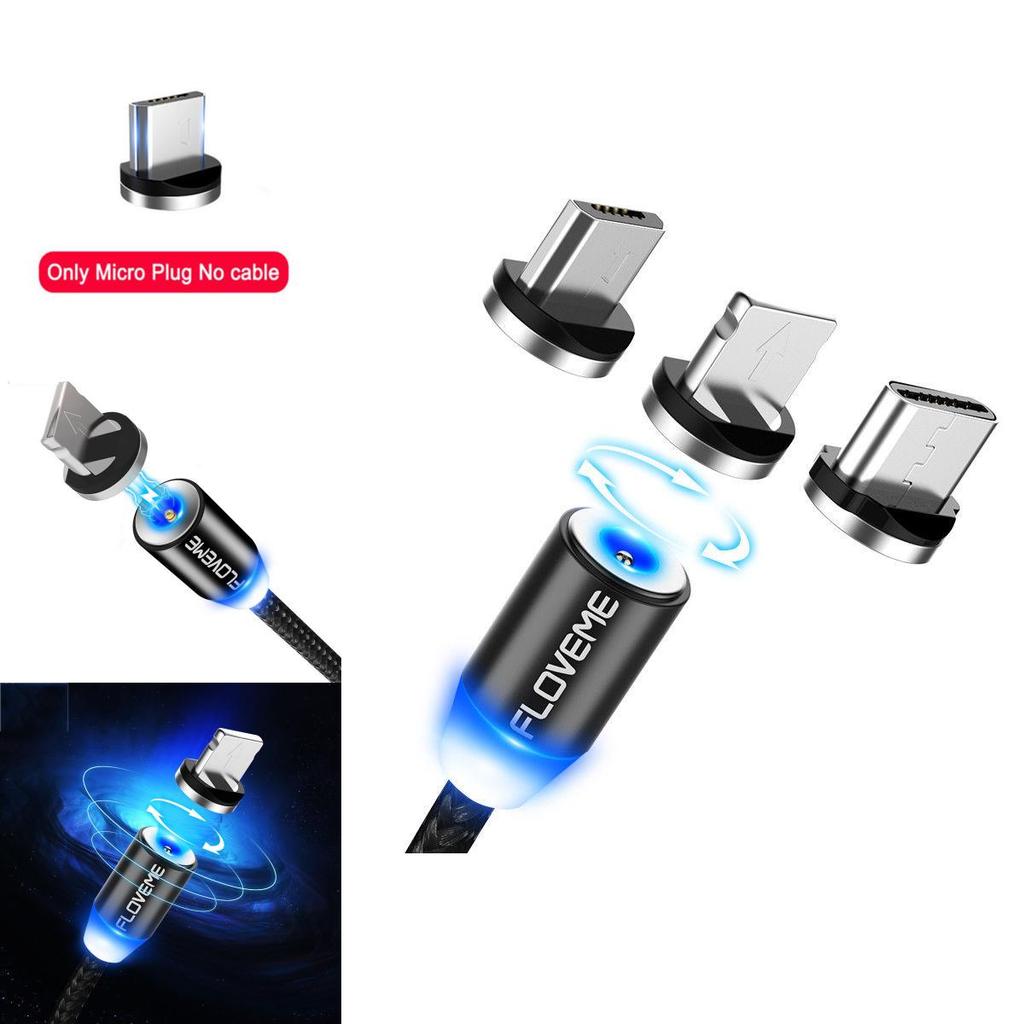 Magnetic Lightningusb Braided Charger Charging Cable For Iphone Samsung Typec