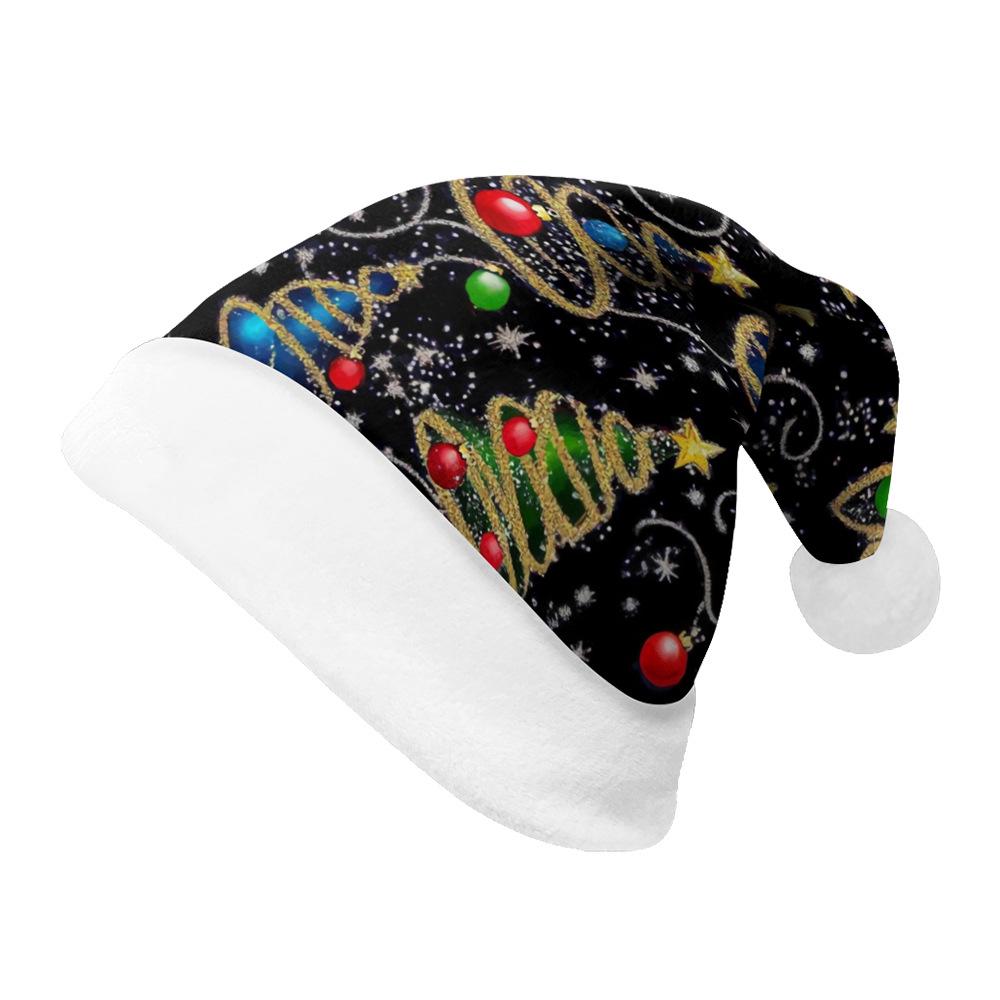 2024 Merry Christmas Ornament Hat - Short Plush for Adults & Kids