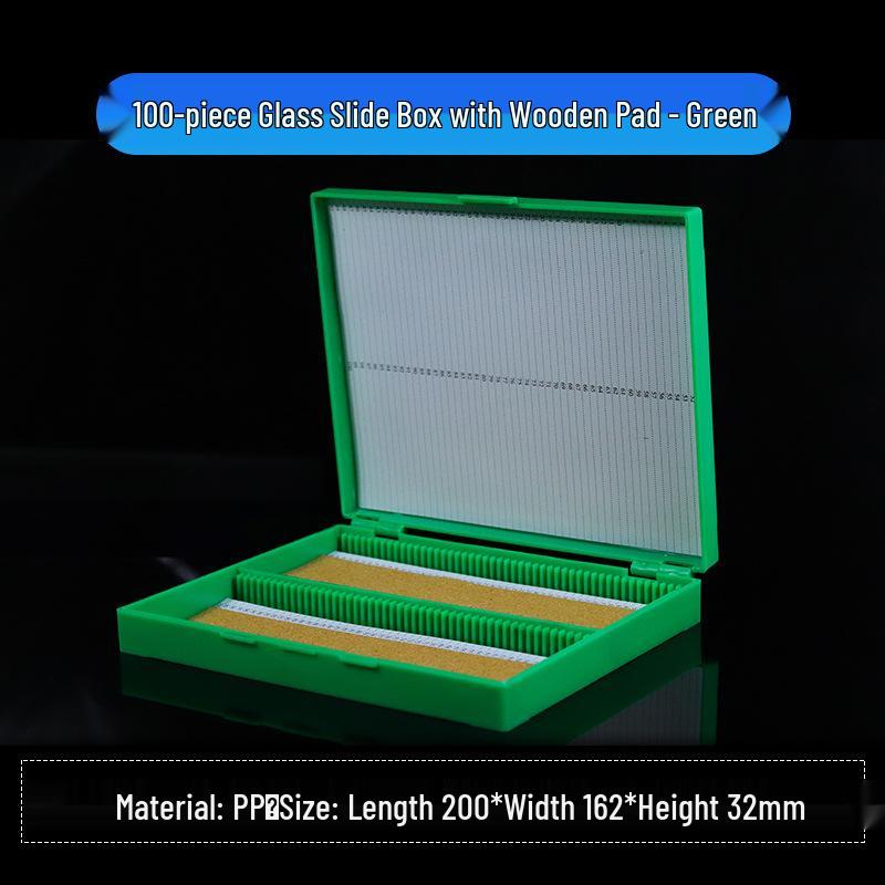 Buckle Slide Box: Holds 5/10/12/25/50/100 Microscope Slides with Secure Storage
