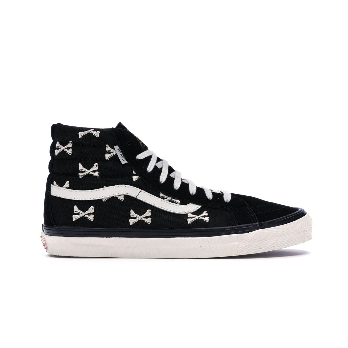 

Кроссовки унисекс Vans WTAPS x OG Sk8-Hi LX Bones Черный Белый VN0003T0KBC