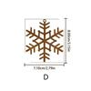 Custom Faux Rust Metal Snowflake Christmas Ornament