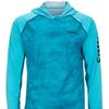 Mens Quick-Dry UV Protection Long Sleeve Hooded Fishing Shirt Outdoor Sports Cycling Trail Running
