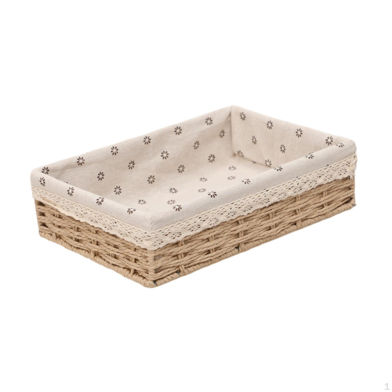 

Шкафчик Органайзер Шкаф Резервуар Резервуары Прямоугольная Декоративная Ракушка Макраме -декор Коробка для 31cmx21cmx8cm