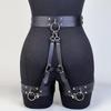 Women Fashion Pu Leather Belt Street Style Adjustable Garter Belt Cool Punk Gothic Exotic With Leg Jeans Decorative Accessory