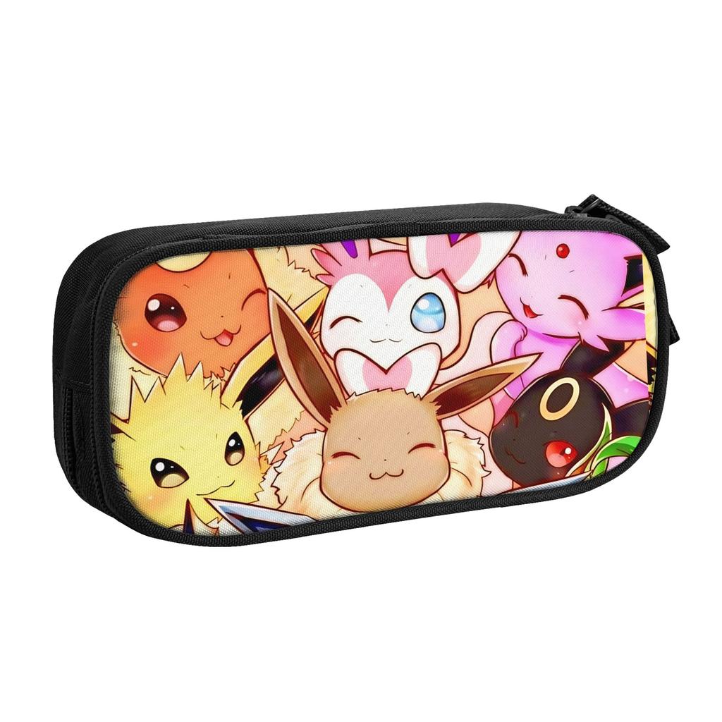 Custom Cartoon Pokemon Theme Large Capacity Bags for Child  School Pencil Bag for Boys Gilrs Kids