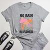 Boho No Rain No Flowers Tshirt Retro Wildflower Inspirational Tee Shirt Top Vintage Unisex Unisextal Health Positivity Tshirt