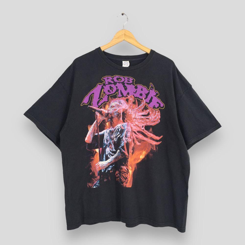 

Rob Zombie Black Concert For Men Women Unisex Tshirt Reprint S5XL KH9773 Unisex T-Shirt M