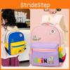Comfortable Nylon School Backpack With Adorable Cartoon Pattern For Boys And Girls