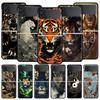 Cool Animal Tiger Lion Phone Case For Samsung Galaxy Z Flip3 Flip4 Flip5 Case Shell For Z Flip 3 4 5 6 7 Hard Folding Cover