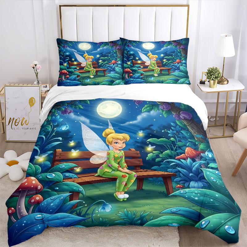 Fairy Moonlit Garden Print 3Pcs Bedding Setduvet Cover With 2 Bedropillowcase Home Birthday Gift