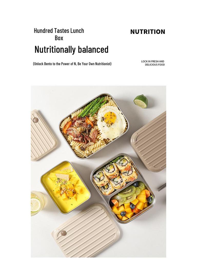 Large Capacity Microwaveable Stainless Steel Bento Lunch Box with Free Shipping