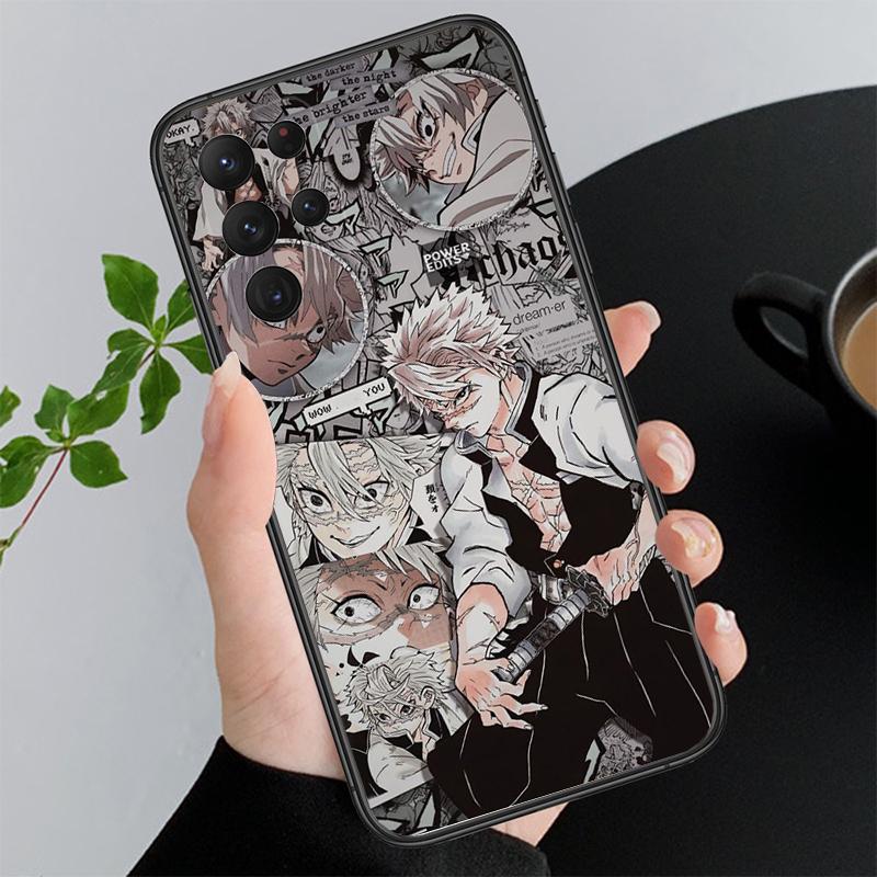 

Phone Case For Samsung A55 A16 A56 A36 A35 A15 A53 A54 A33 A34 A25 A05S A52 A52S A14 A26 A71 Anime Tanjiro Kamado Demon Slayer A56