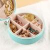 Compact Waterproof PU Leather Jewelry and Cosmetic Organizer Box