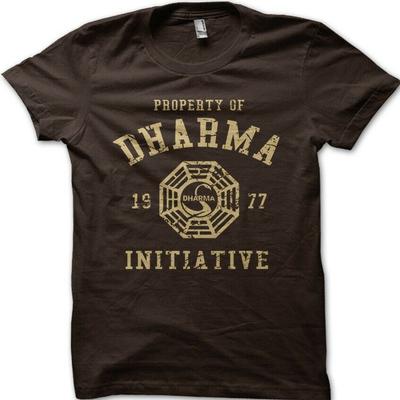 Dharma Initiative 1977 Tv Series Lost Printed T-Shirt 8997
