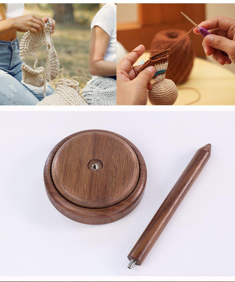 Kendin Yap Örgü için Dönebilen İplik Sarıcı ve Bobin Saklama Aracı