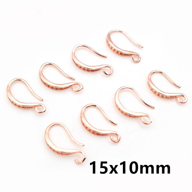 20pcs Craft Brass Small Earring Hooks Wire 4 Styles French Lever Earrings Hooks DIY Jewelry Making Accessories Findings