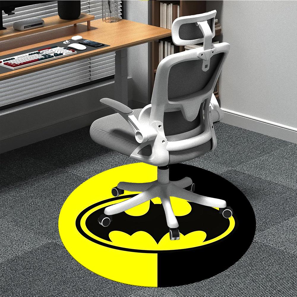 

1pc Batman Office Round Area Rug, Under Office Chairs Bedroom Living Room Home Decor, Room Deco, Available in Various Sizes 80cm