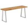 Bank Baumkante 105 Cm Solid Acacia Wood