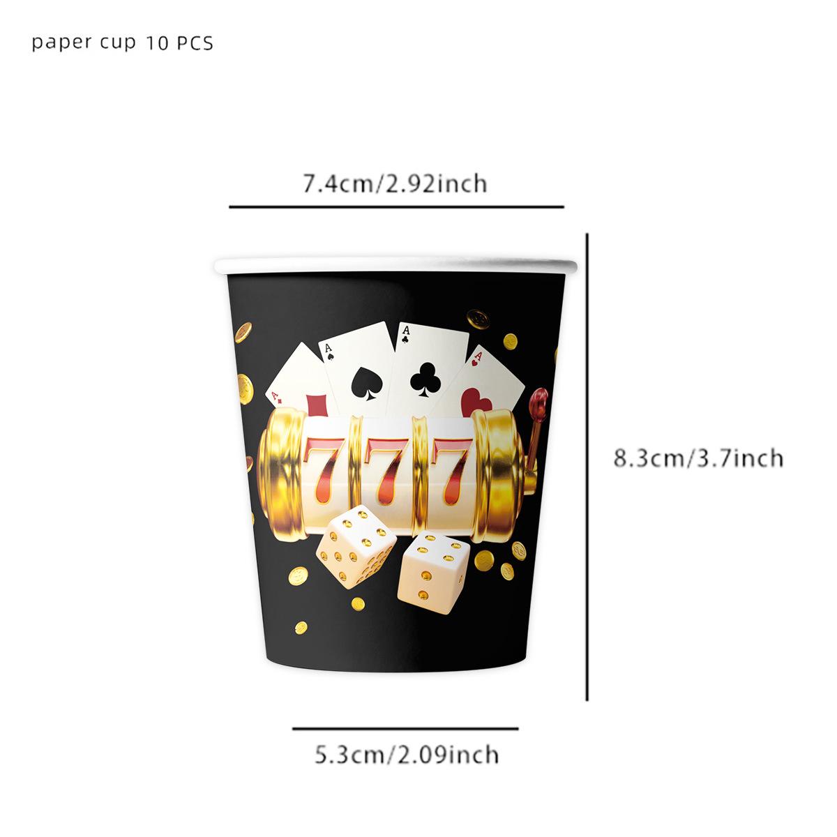 

Casino Party Set: Poker Spades Banner, Cups, Napkins & Cutlery