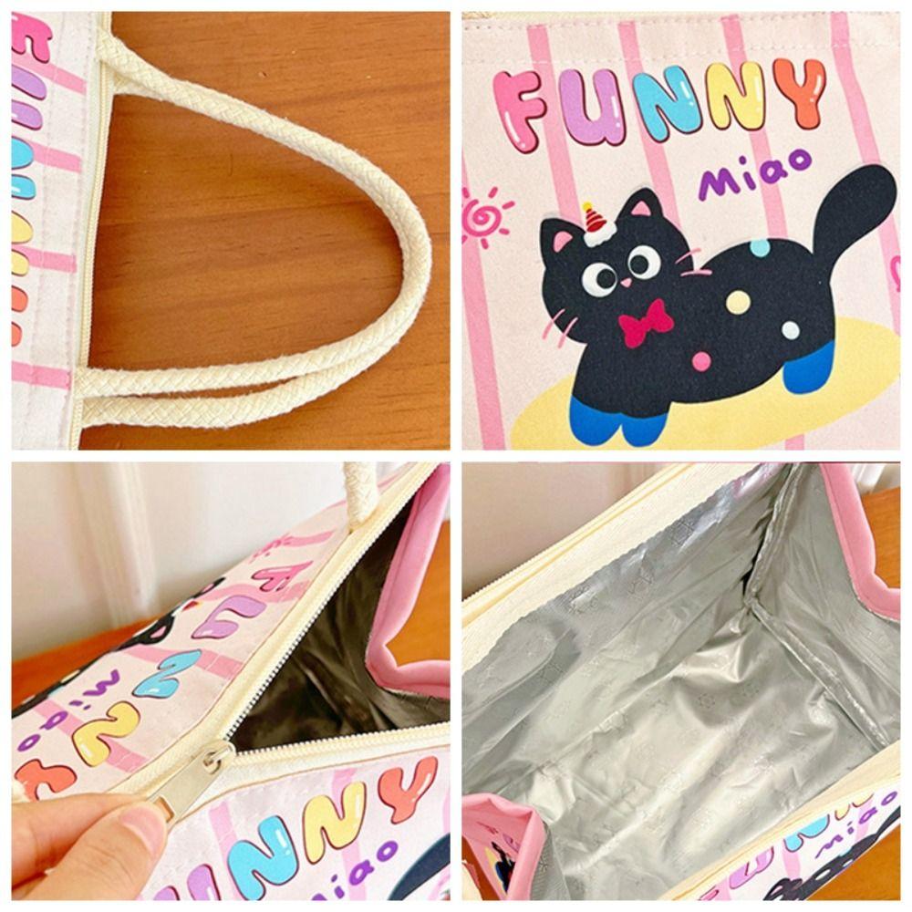 Cartoon Cooler Lunch Bag Waterproof Picnic Handbag Casual Thermal Lunch Bag  Outdoor