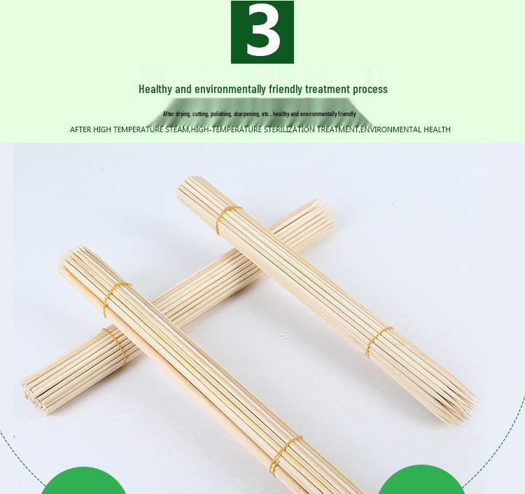 Bamboo Skewers: 5.0 X 30/35/40/45/50cm for BBQ, Meat, Flagpole, Tornado Potato, Flower & More