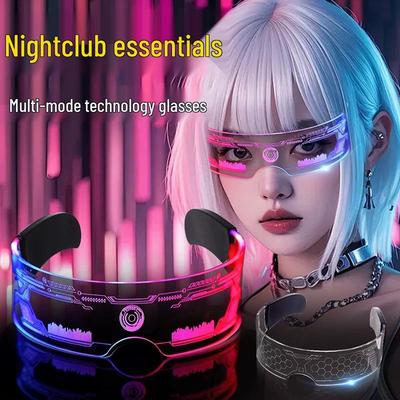 Gafas LED Resplandecientes Cyberpunk - Gafas Futuristas para Bar y Fiesta