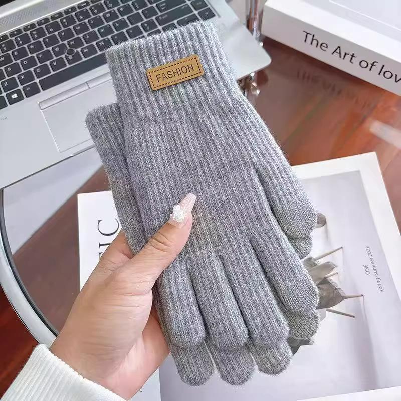 Unisex Winter Touchscreen-compatible Thermal Fleece-lined Thickened Cycling Gloves