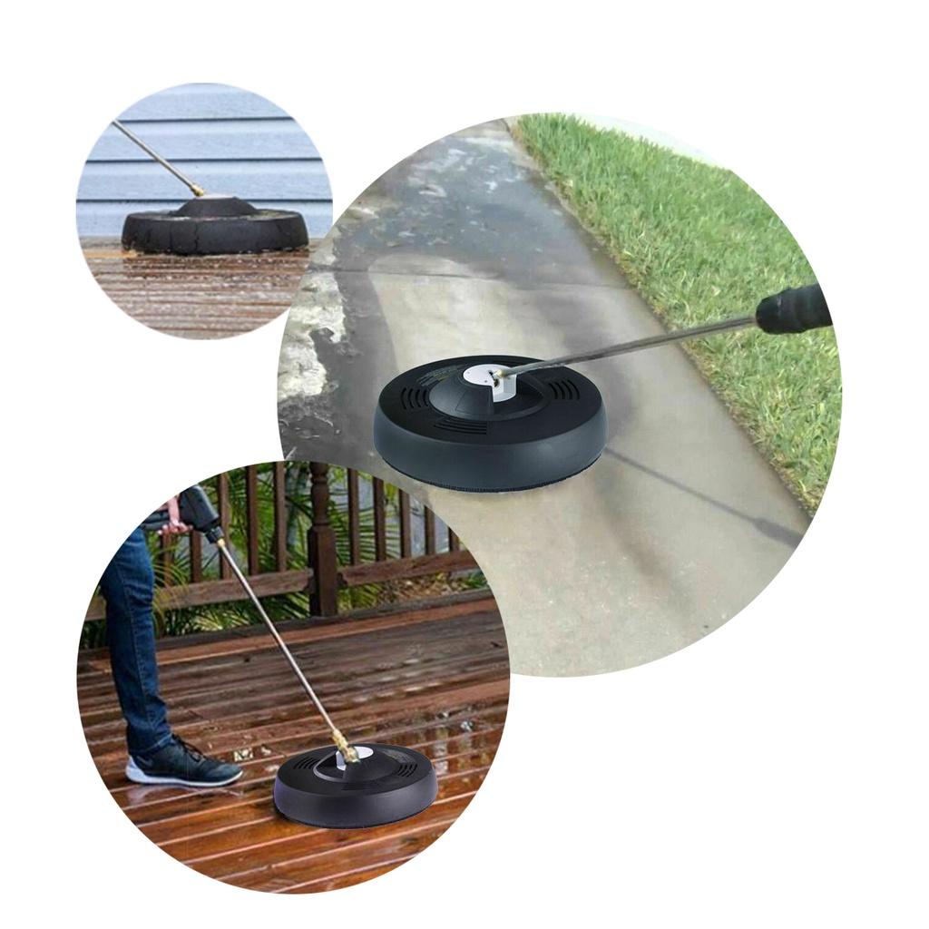 16 inch 1/4 Quick Connect Straight Extension  Alloy Patio Pressure Washer Surface Cleaner Round Garage Door Driveway Rotary Brush