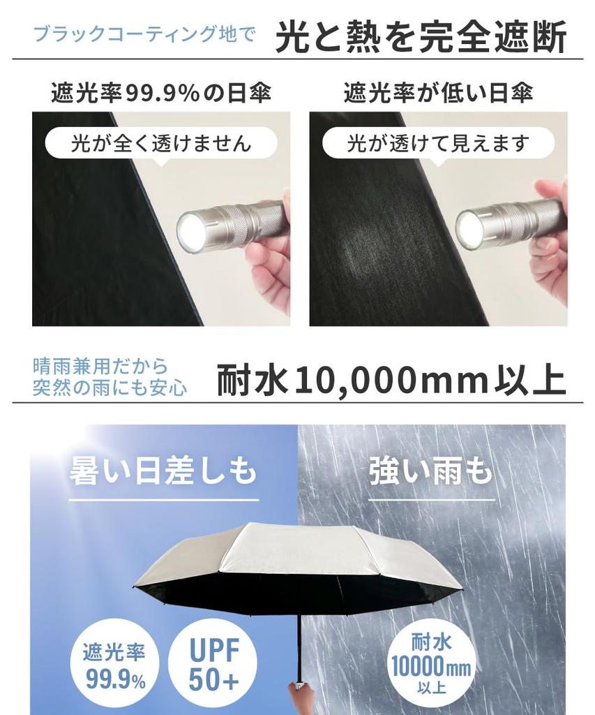 Faltbar Automatisch Licht Geeignet für Sonne und Sicherheit Umgekehrt Hitze Wasser UV Ruhig Viaggio+ Sonnenschirm, Öffnen/Schließen, Blockierend, Groß, Regen, Schutz,