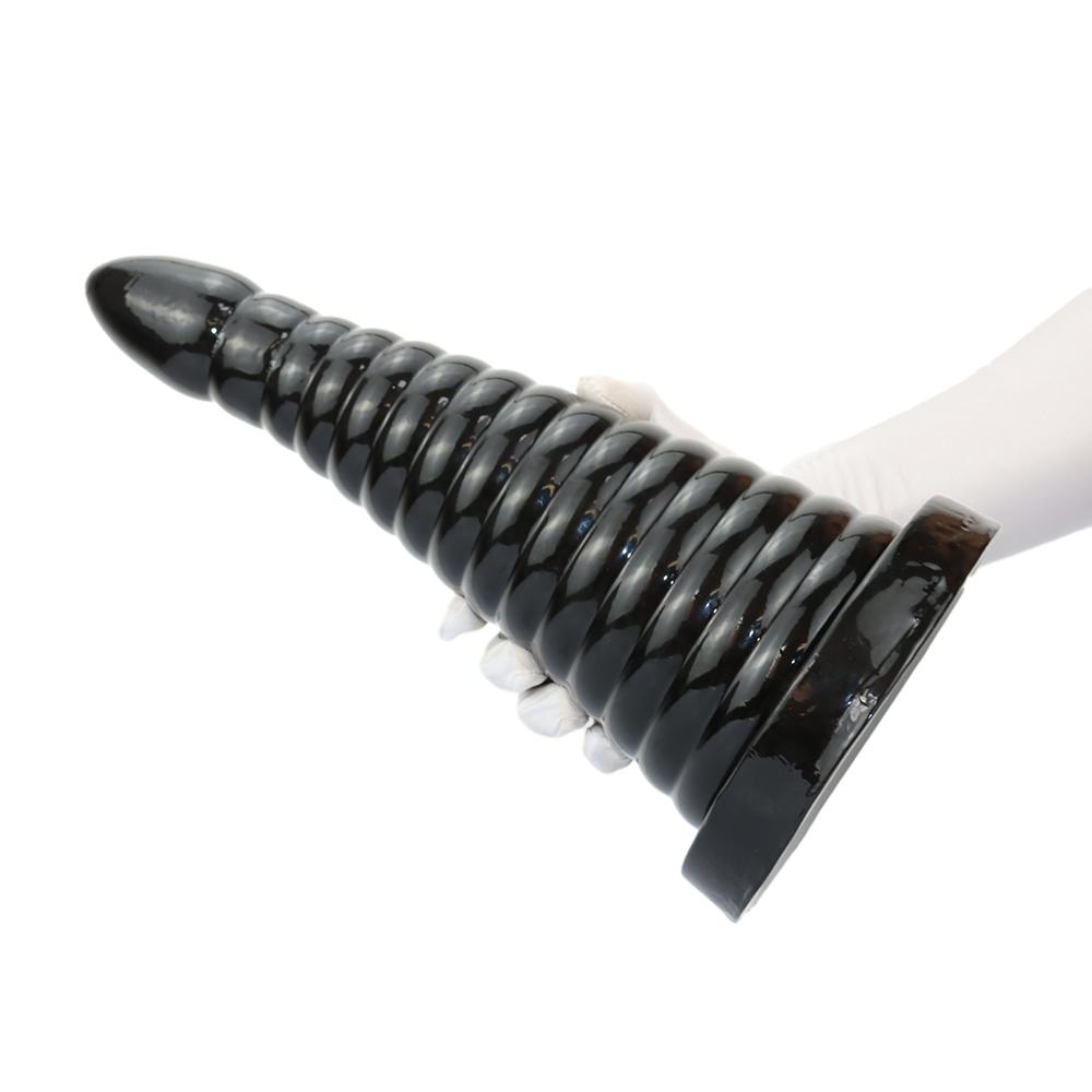 S/L Pagoda Jumbo Suction Cup Large Anal Plug, Oversized Threaded Anal Plug Bead Anal Expander Female Masturbator Adult 18+