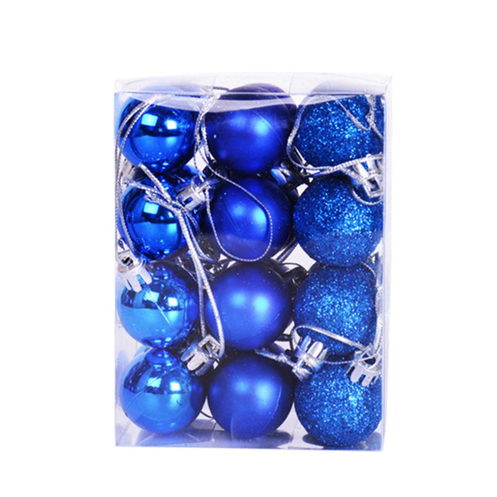 Набор из 24 шт. Рождественских шаров Xmas Balls Свадебное украшение Разноцветные Украшение для вечеринки Для украшения дома Праздничное мероприятие