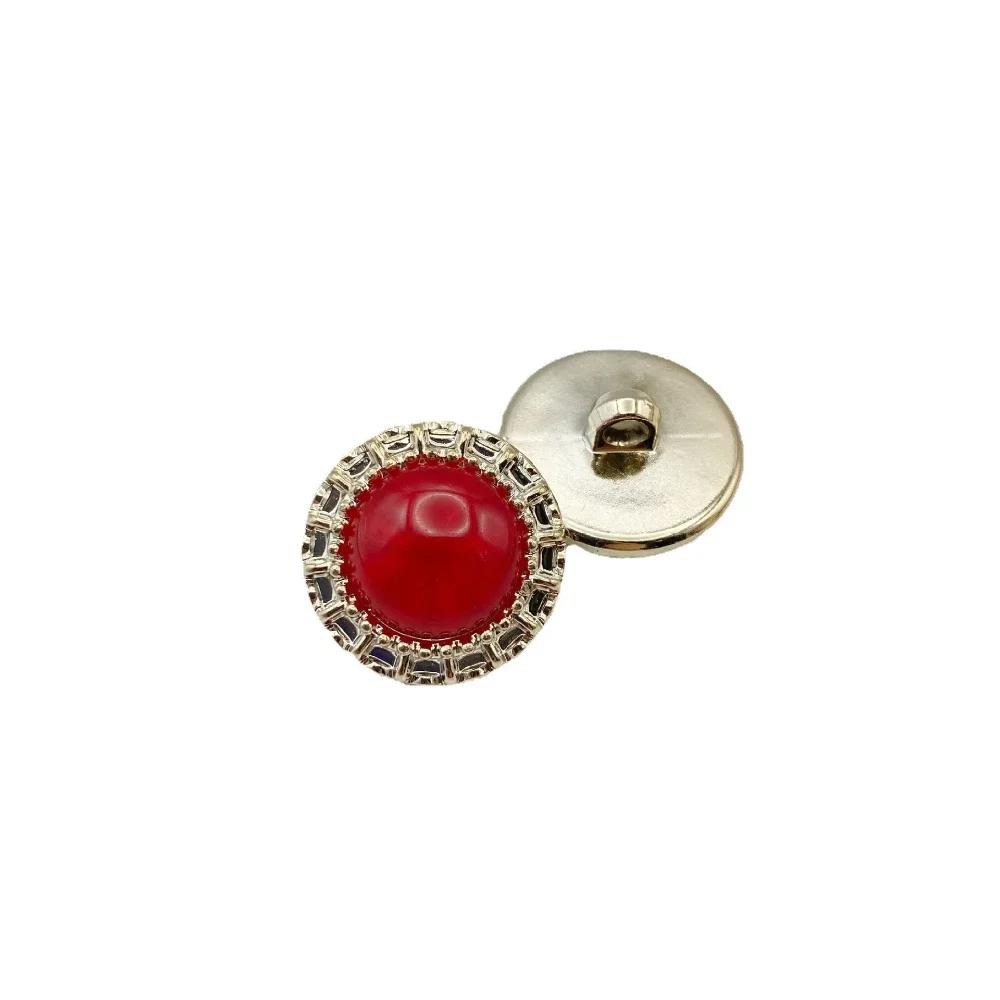 10 teile/los Bunte Knöpfe 21/25mm Gold Farbe Kunststoff Schaftknöpfe Mantelknöpfe DIY Kleidung Nähzubehör