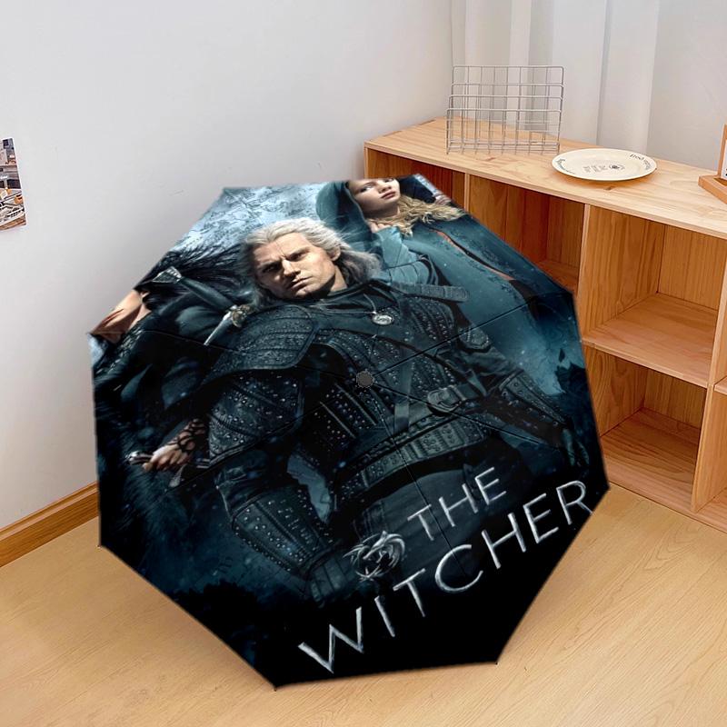 Witcher Trilogy Automatic Umbrella - Suitable Travel Outdoor Portable Umbrella Birthday Gift Daily Essentials