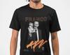 FRANCO Klassischer Schnitt AmplifyDestroy Print T-Shirt Begbie Trainspotting 90er Britischer Film Schwarz