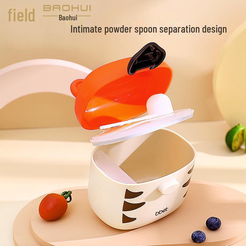 Portable Large-Capacity Baby Milk and Rice Powder Storage Box - Moisture-Proof and Sealed for Travel