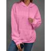 Damen S Lässig Einfarbig Buchstabendruck Pullover mit Kapuze Sweatshirt