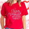 Humor French Bachelorette Party T-Shirt Girls Single Farewell Tees Team Evjf Future Bride Shirt Funny Bridal Shower Wedding Tops