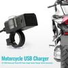 Motorbike Charger Adapter Power Supply Socket for Phone Motorcycle GPS MP4 Dual USB Port 12V Waterproof Handlebar