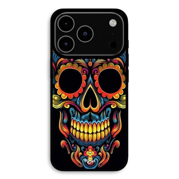 Hülle Für iPhone 18 Pro Max Schädel calavera bunt Maniacase schwarz