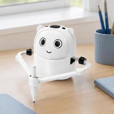 Interactive Robot Drawing Toy Educational Painting for Kids Age 35 Gift White
