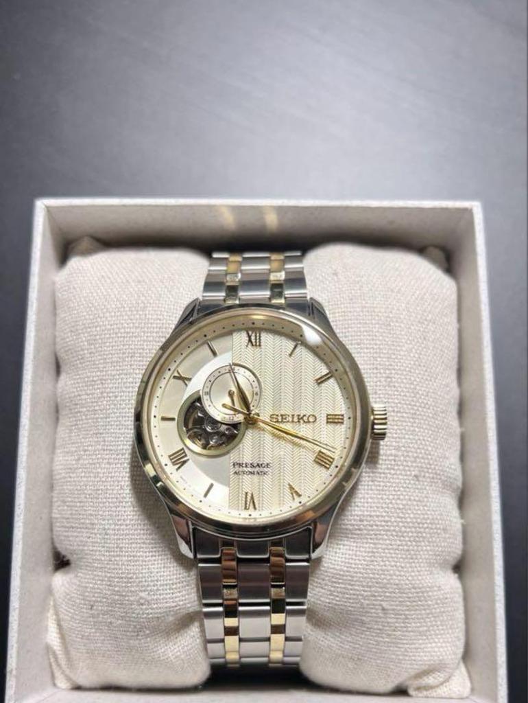 [USED] SEIKO Presage Watch Silver/Gold