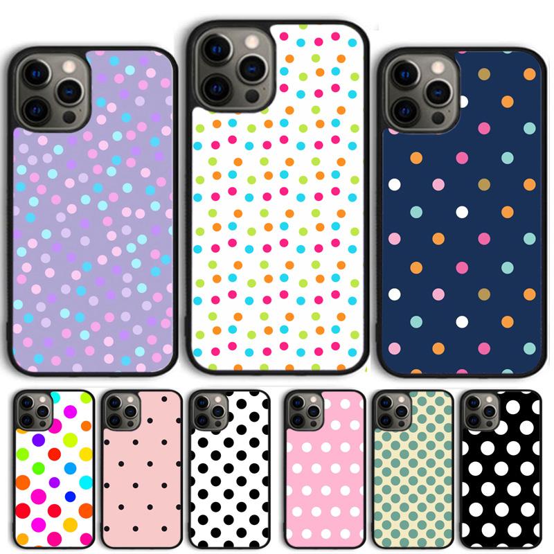 Чехол с горошком для iPhone 17 Air 15 16 Чехол 11 13 14 Pro Max 12 Plus Max Fundas