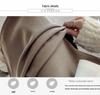 Women's 2025 Autumn Wool High-Waisted Mid-Length Pencil Skirt with Slit
