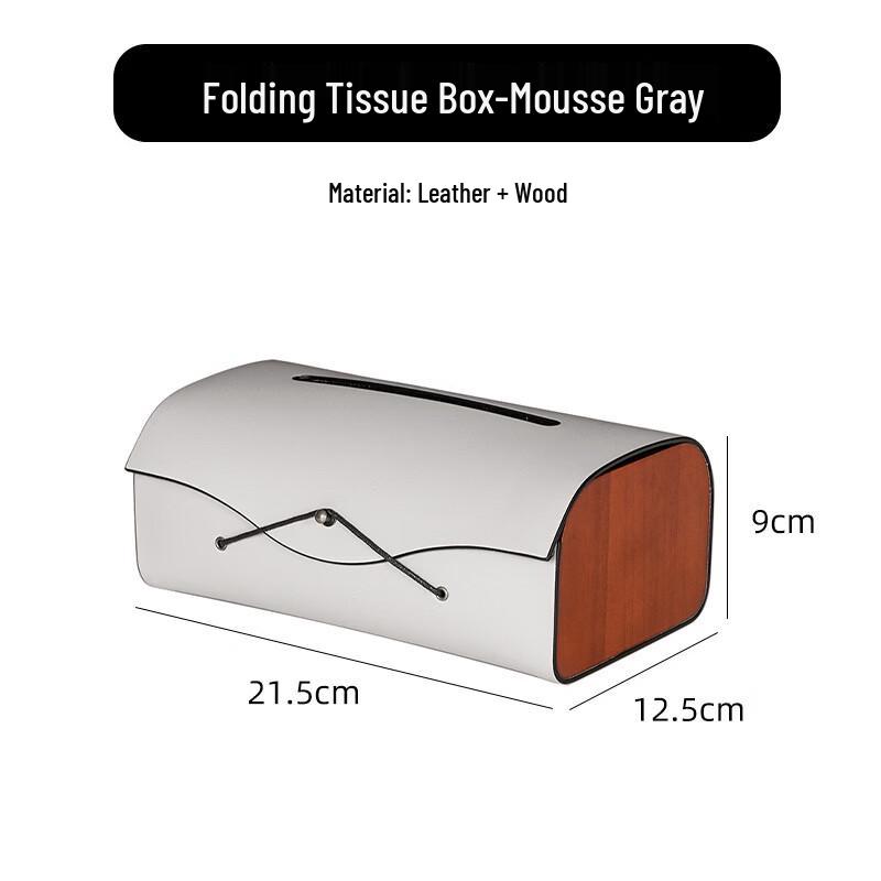 

Leather Stacking Buckle Tissue Box