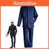Gojo Jujutsu Kaisen Satoru Cosplay Costume Wig Men School Uniform Outfit Suit