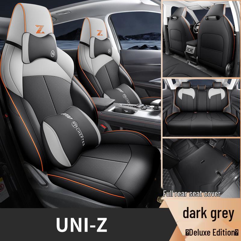 UNIZ Special Full Leather Car Seat Cushion - Universal Fit, Four Seasons, New Model