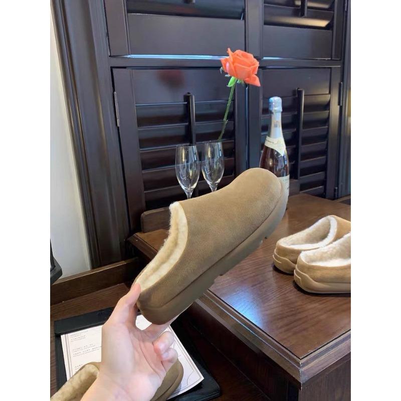 Platform 2025 Winter New Snow Wool Baotou Fleece Thickening Warm Casual Cotton Slippers