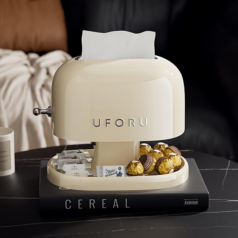 1pc Retro Tissue Box Double-layer Tissue Boxwith Storage Tray Jewelry Watch Organizer Home Living Room Desktop Napkin container