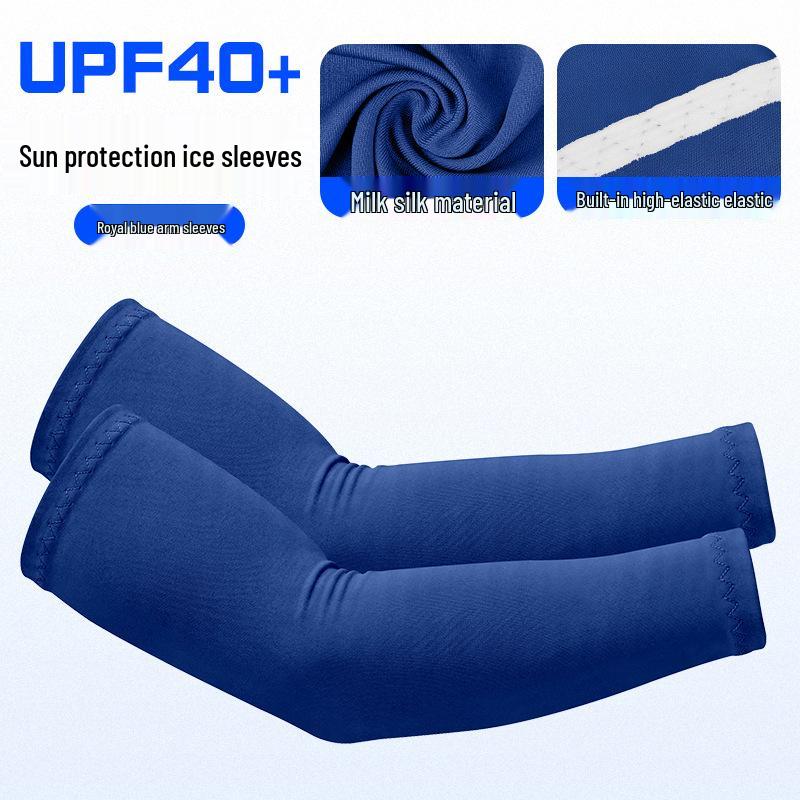 Damen UV-Schutz Eis-Seide Radsport Armstulpen - Leichte, atmungsaktive, elastische Ärmel für Sonnenschutz und Narbenabdeckung.